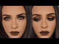 BROWN & COPPER Glitter Smokey Eye | Carli Bybel