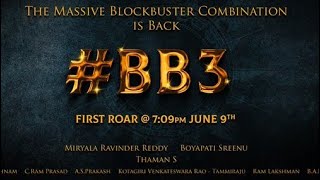 #BB3 Telugu movie poster! balakrishnaboyapati new movie BLUE TECH STUDIO bgms