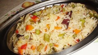 Vegetable Pulao (Pulav Rice) - Video Recipe by Bhavna