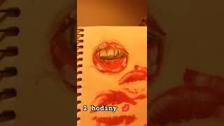 trvalo mi to 2 hodiny 💋 #drawing #art #kiss #short