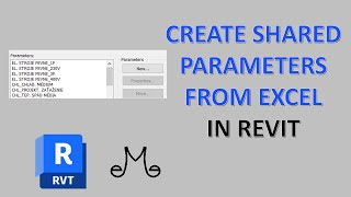 Revit Tutorial - How to create shared parameters from excel file