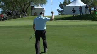 Russell Knox chips in for birdie at Shriners