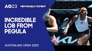 Pegula Hits Superb Lob Winner | Australian Open 2023