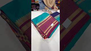 Top 8 Colour's in Semi - Crepe silk saree's | #saree #bengaluru #shopping