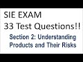 SIE Exam Prep Investment Risks 33 Questions!!! EXPLICATED