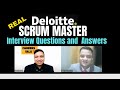 Deloitte Scrum Master interview Questions I Agile Project Management Scenario Interview Questions