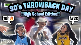 90’s THROWBACK DAY VLOG!! | High-school edition | **must watch**👀