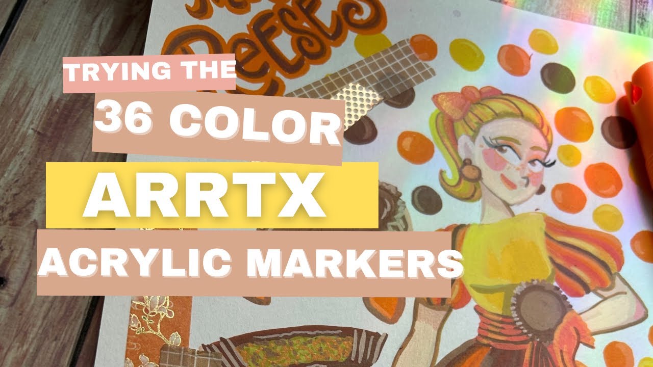 Arrtx Acrylic Markers 36 Colors Review Youtube