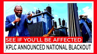 PLANNED POWER OUTAGE TOMORROW AS KPLC SET FOR SYSTEM MAINTENANCE