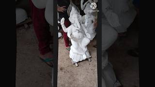 Ganesh idol making (Idol of Ganpati Bappa)#shorts