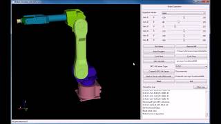 A Robot Simulator Developed with Python-wxPython-VTK and OPC-UA