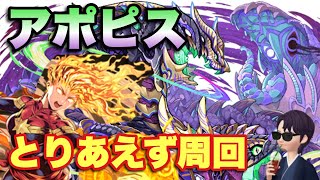 【パズドラ】とりあえず暫定的にアポピス降臨を周回【キャプテンマーベル】元パズバト全国１位ノッチャが老眼に負けず頑張る動画 vol.836