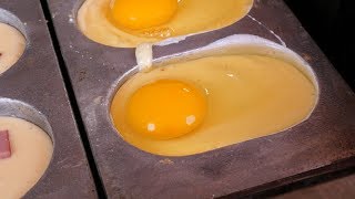 0.6$ egg bread, Fast speed of Egg bread master (for 25 years) - Korean street food