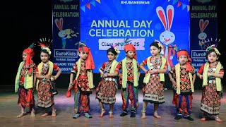 EJ and ES students Sambalpuri Dance | Annual Function 2024-25 | EuroKids Niladri Vihar