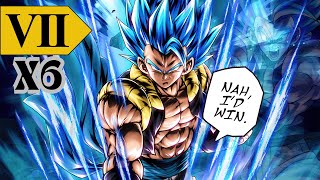 X6 ZENKAI BUFFED LF BLUE GOGETA DEALS HUGE AMOUNT OF DAMAGE | DRAGON BALL LEGENDS