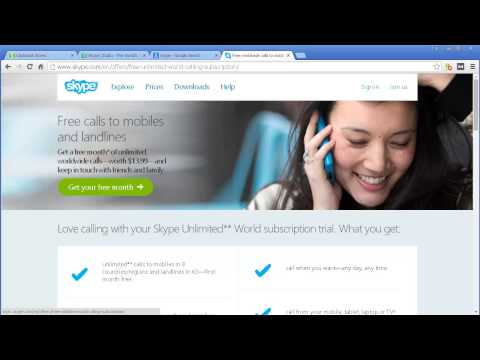 How to call cell phones and land lines using Skype How to call cell phones and land lines using Skype