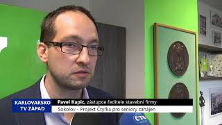 Sokolov: Projekt Čtyřka pro seniory zahájen (TV Západ)