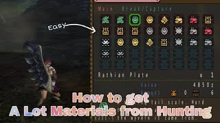 [MHP3RD] How To Get A Lot Materials from Hunting