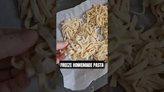 Freeze your fresh homemade pasta #shorts #discardrecipes