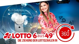 Die Ziehung der Lottozahlen vom 08.01.2025 in 360 Grad