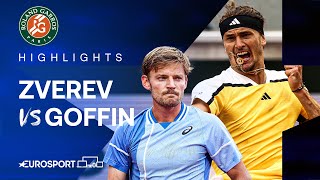Alexander Zverev vs David Goffin | Round 2 | French Open 2024 Extended Highlight