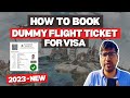 How To Book Dummy Flight Ticket Booking For Schengen Visa| Dummy Ticket Booking Online with PNR