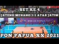 SET PENENTU KEMENANGAN JATENG ATAS JATIM 3-1 VOLI PUTRI PON XX PAPUA 2021