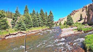 Which FLY ROD IS BEST - Glass or Graphite - I'll SHOW YOU and MY NYMPHING Rig explained!