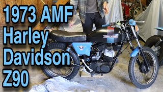 Rare 1973 AMF Harley Davidson Z90 Motorcycle (Custom Restoration)