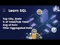 SQL Tutorial 13: TOPN, Percent of SubTotal/Total Avg of Sum and more