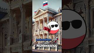 ROZWIESIŁEM POLSKĄ FLAGĘ W CENTRUM ROSJI #viralshorts #fyp #fypシ゚ #trending #short #shorts