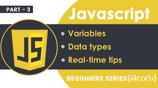 JavaScript Telugu Tutorial: data types, strings, int, json #javascript #codingintelugu #beginners