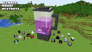 SURVIVAL BLENDER HOUSE WITH 100 NEXTBOTS in Minecraft - Gameplay - Coffin Meme