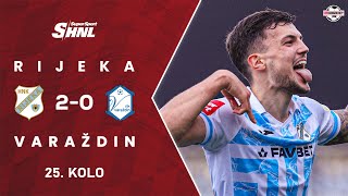 Sažetak: HNK Rijeka 2-0 NK Varaždin (25. kolo SuperSport HNL)