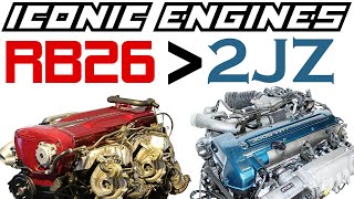 RB26 vs 2JZ | and WHY the RB26 is MORE ICONIC - ICONIC ENGINES #16