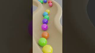 Marble Run ☆Trix Track Hand cranked stairs  Wave Slope Course At the park #blendercycles #marbleball
