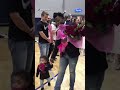 Dad and his little man surprise mom with proposal after her college volleyball game ❤️❤️