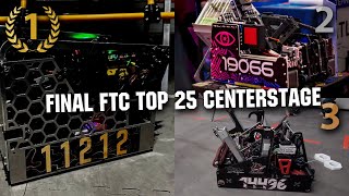 Final FTC Top 25 CENTERSTAGE