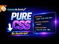 Pure CSS Scroll Animation in 2026 💻✨ (Super Easy!)