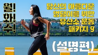 Areum GYM / 엉덩이위쪽과 상체슬리밍까지 해결하는 유산소 운동 패키지 9 (설명편) / 월!화!수!