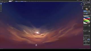 Painting a Skybox in Blender