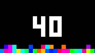40 Seconds Timer ‐ Flowing Pixels