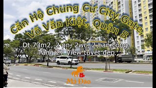 Chuyển nhượng căn hộ chung cư City Gate, Võ Văn Kiệt, quận 8; Dt 73m2, 2pn, 2wc, tầng 27 view tuyệt
