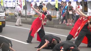 いわぬま復興夏祭り2013 8/24(南東北病院よさこいサ－クル)がんばろう!岩沼二木通りでパレ－ド開催