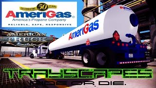 AmeriGas Propane Quick Deliverys 389 Peterbilt Driving Every Day. American Truck Simulator