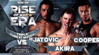 FREE MATCH: TK Cooper vs. Francesco Akira vs. Miso Mijatovic