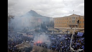 Τραυματίες στο συλλαλητήριο για τη Συμφωνία των Πρεσπών