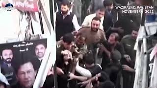 [FULL] Former Pakistan PM Imran Khan being shot in foot and put into vehicle, one suspect caught