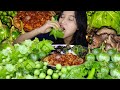 MUKBANG LALAPAN SAMBAL TEMPE GEPREK !! PEDAS NAGIH