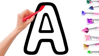 Dibujar el alfabeto para niños / Draw a picture alphabet for children/рисование алфавит для детей